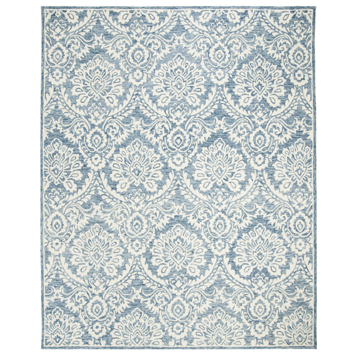 SAFAVIEH BLM106M Blossom Blue / Ivory Image 1