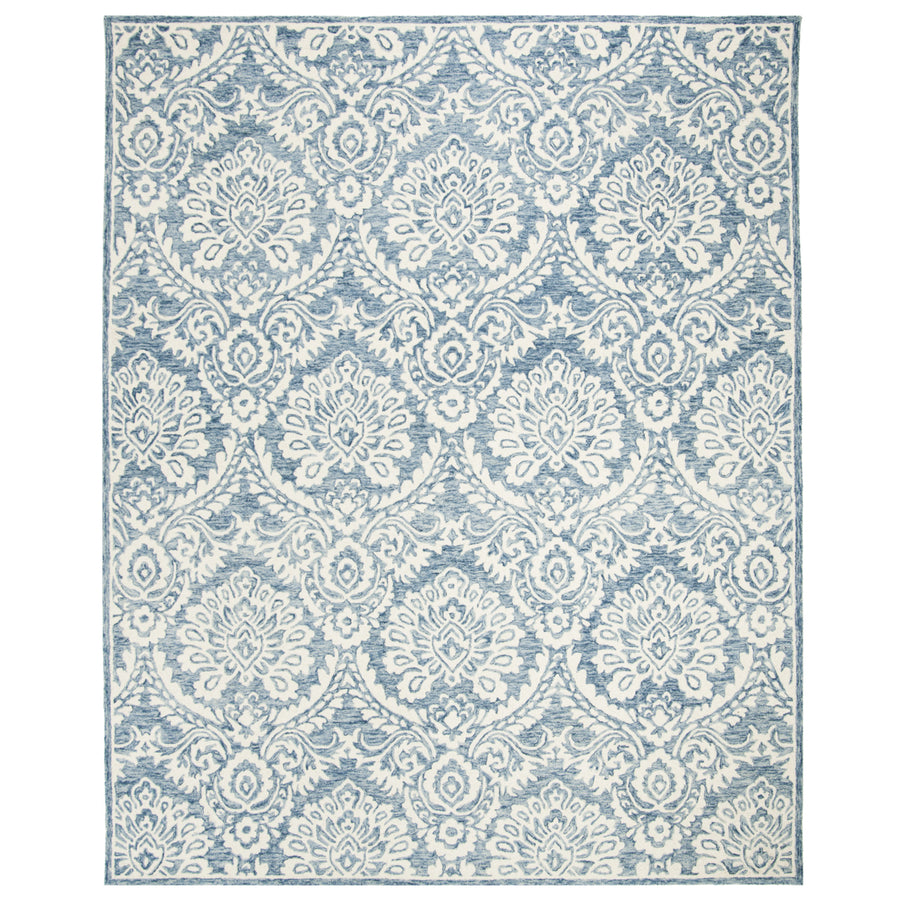 SAFAVIEH BLM106M Blossom Blue / Ivory Image 1