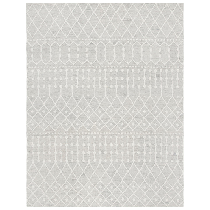 SAFAVIEH Blossom BLM115G Handmade Silver / Ivory Rug Image 1