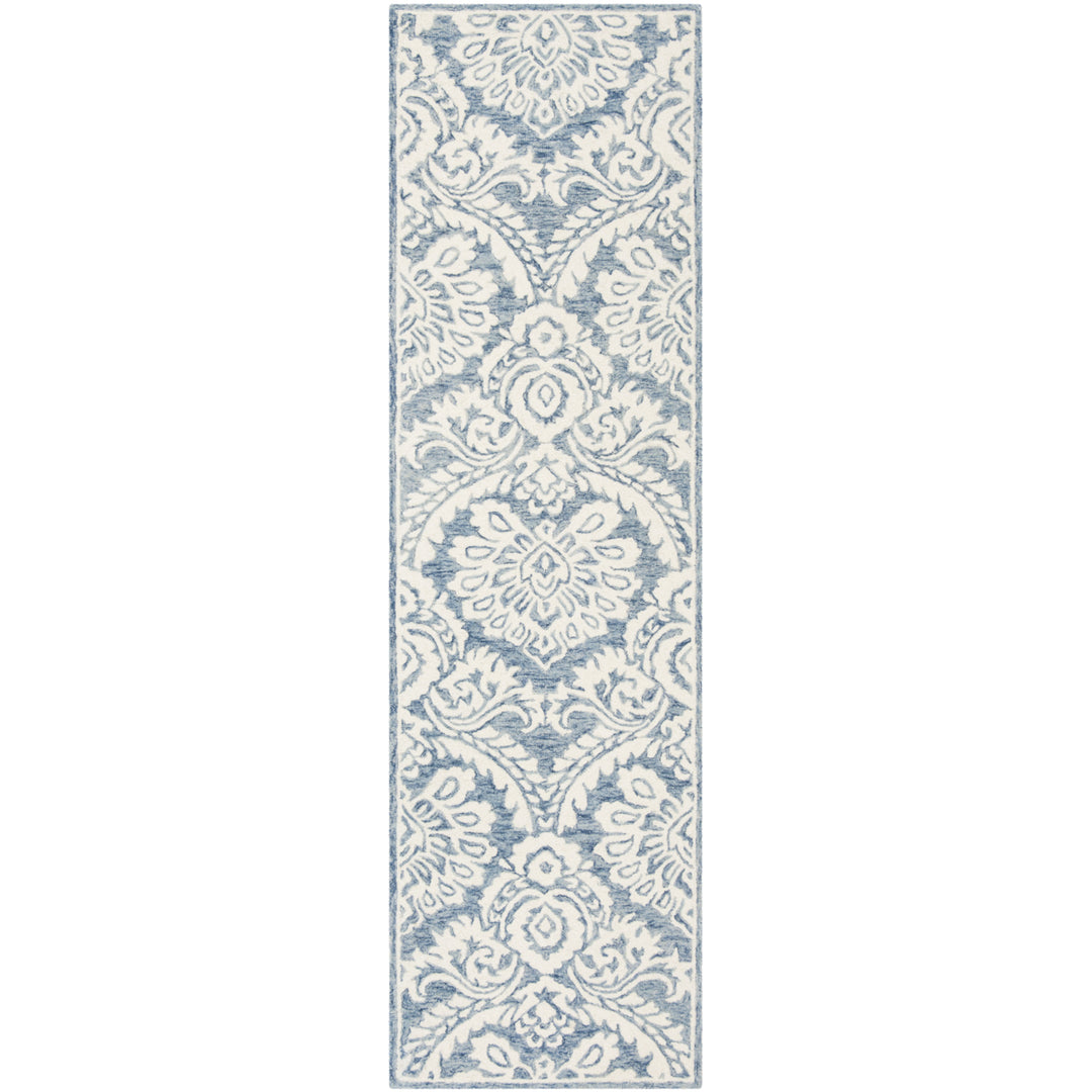 SAFAVIEH BLM106M Blossom Blue / Ivory Image 3