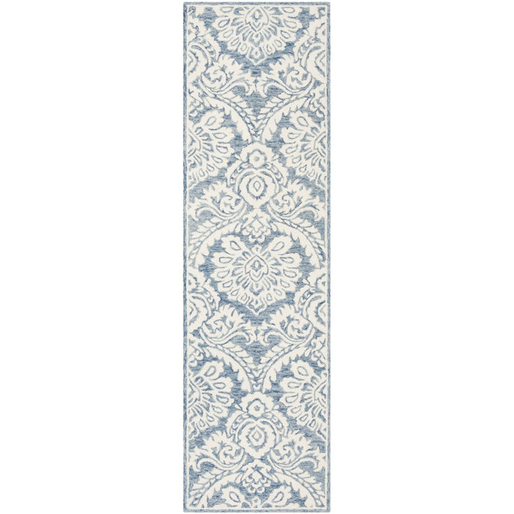 SAFAVIEH BLM106M Blossom Blue / Ivory Image 1