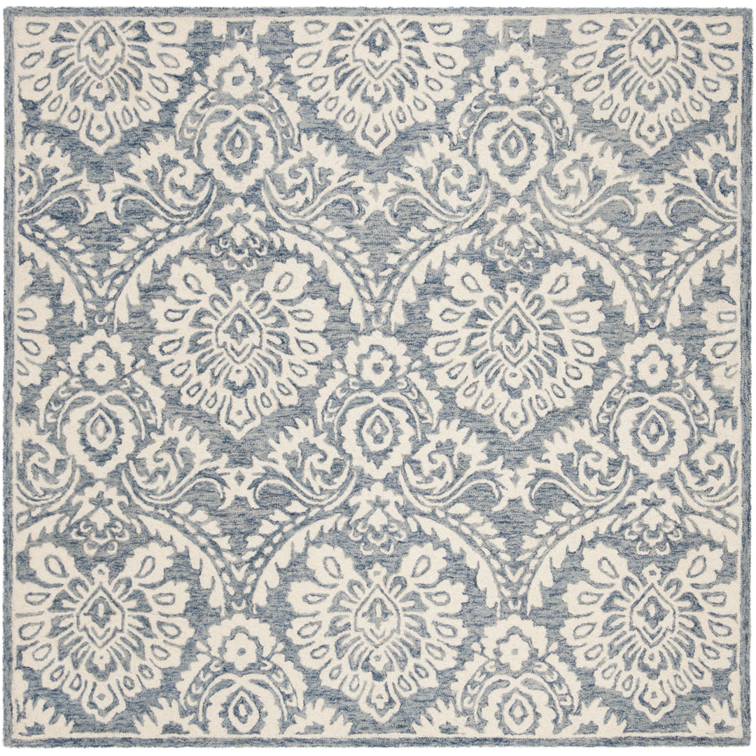 SAFAVIEH BLM106M Blossom Blue / Ivory Image 4