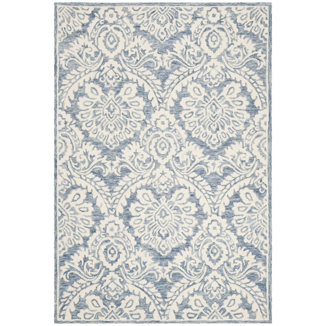 SAFAVIEH BLM106M Blossom Blue / Ivory Image 5