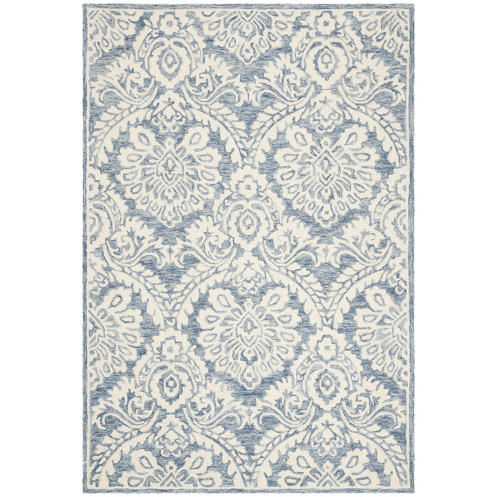 SAFAVIEH BLM106M Blossom Blue / Ivory Image 5