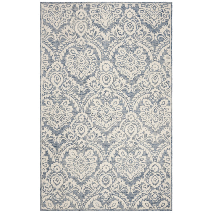 SAFAVIEH BLM106M Blossom Blue / Ivory Image 6