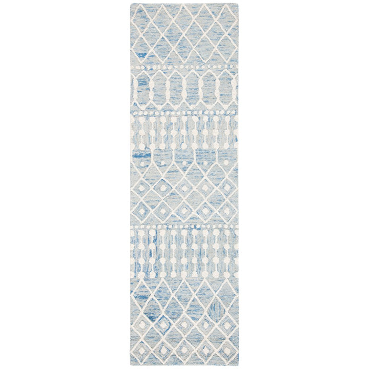 SAFAVIEH Blossom BLM115M Handmade Blue / Ivory Rug Image 1