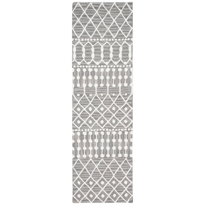 SAFAVIEH Blossom BLM115F Handmade Grey / Ivory Rug Image 3