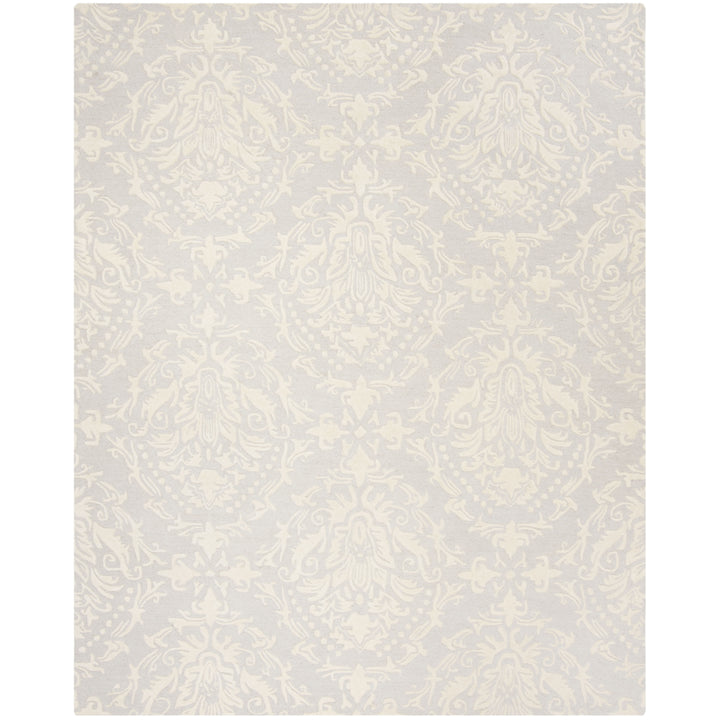 SAFAVIEH Blossom BLM107A Handmade Light Grey / Ivory Rug Image 1