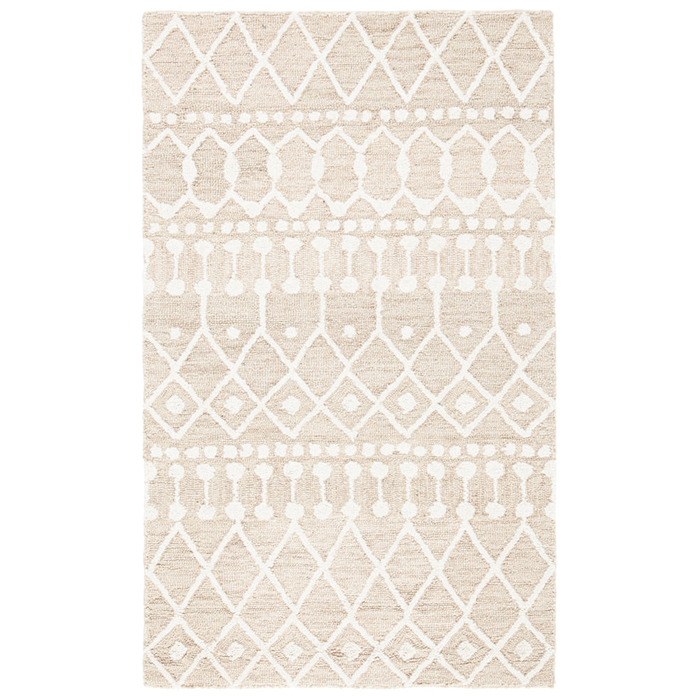 SAFAVIEH Blossom BLM115B Handmade Beige / Ivory Rug Image 2