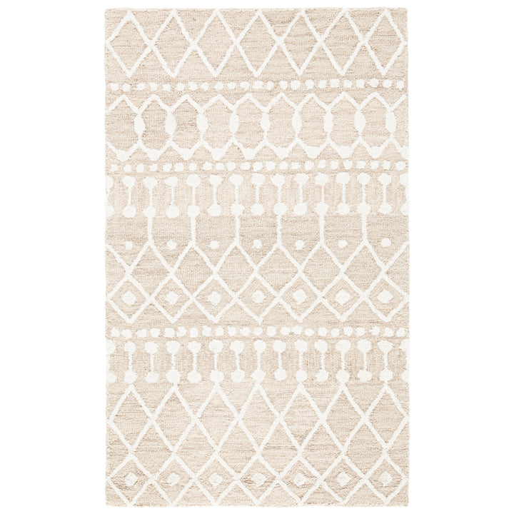 SAFAVIEH Blossom BLM115B Handmade Beige / Ivory Rug Image 2