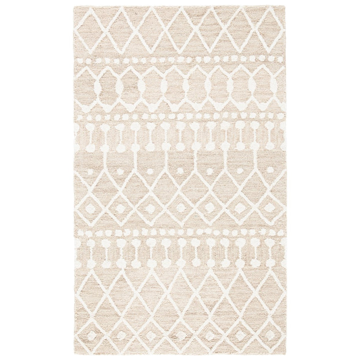 SAFAVIEH Blossom BLM115B Handmade Beige / Ivory Rug Image 3