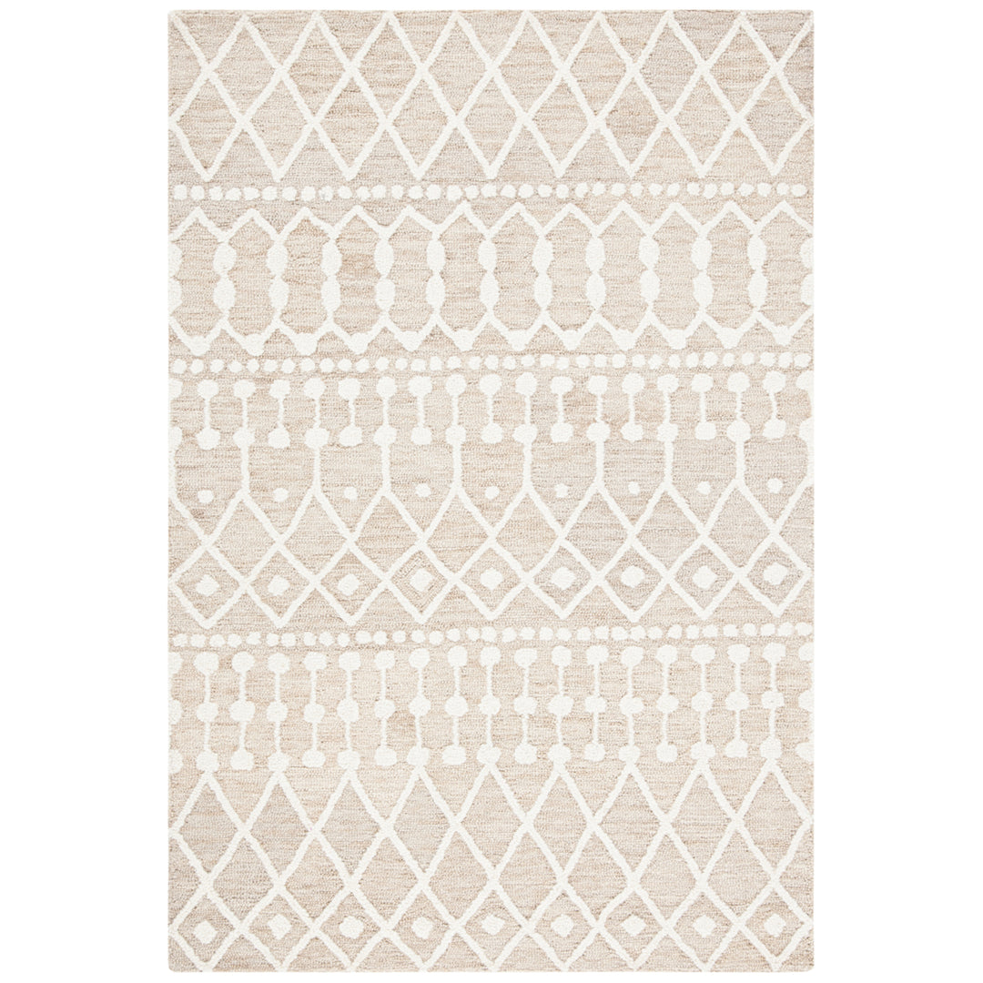 SAFAVIEH Blossom BLM115B Handmade Beige / Ivory Rug Image 5