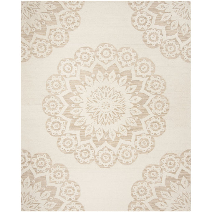 SAFAVIEH Blossom BLM108B Handmade Ivory / Beige Rug Image 1