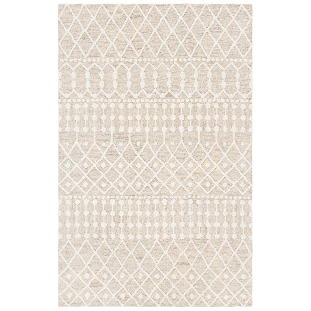 SAFAVIEH Blossom BLM115B Handmade Beige / Ivory Rug Image 6