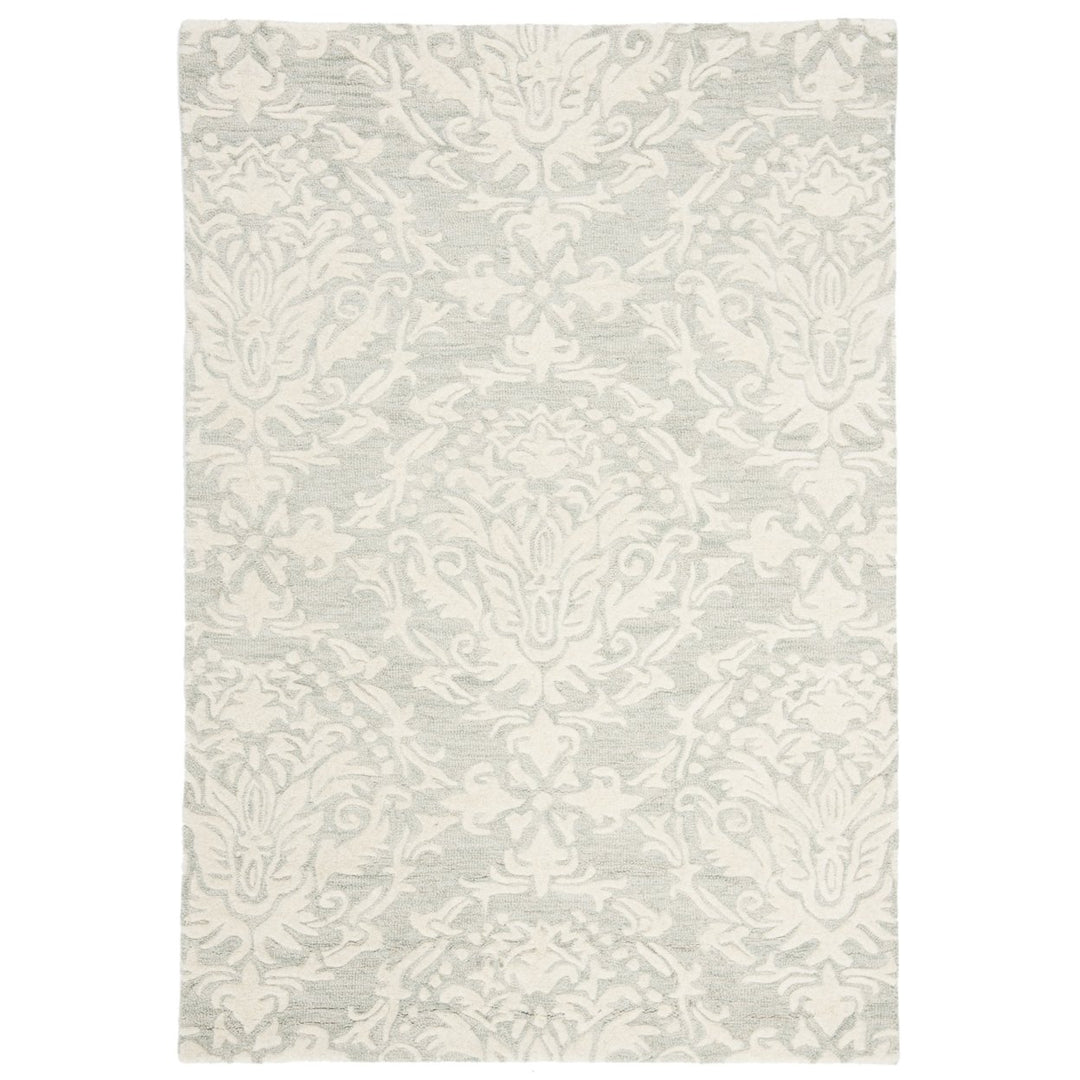 SAFAVIEH Blossom BLM107C Handmade Sage / Ivory Rug Image 3