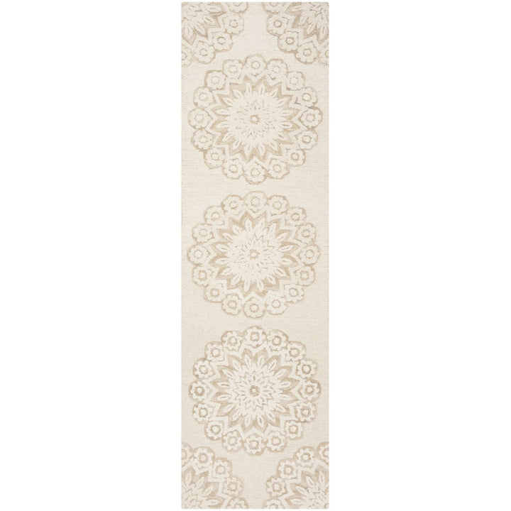 SAFAVIEH Blossom BLM108B Handmade Ivory / Beige Rug Image 6