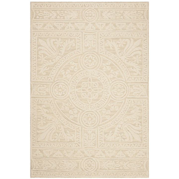 SAFAVIEH Blossom BLM109F Handmade Light Grey / Ivory Rug Image 8