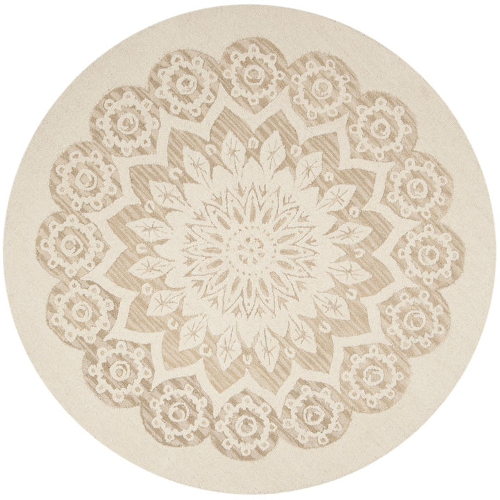 SAFAVIEH Blossom BLM108B Handmade Ivory / Beige Rug Image 11