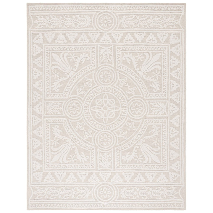 SAFAVIEH Blossom BLM109F Handmade Light Grey / Ivory Rug Image 10