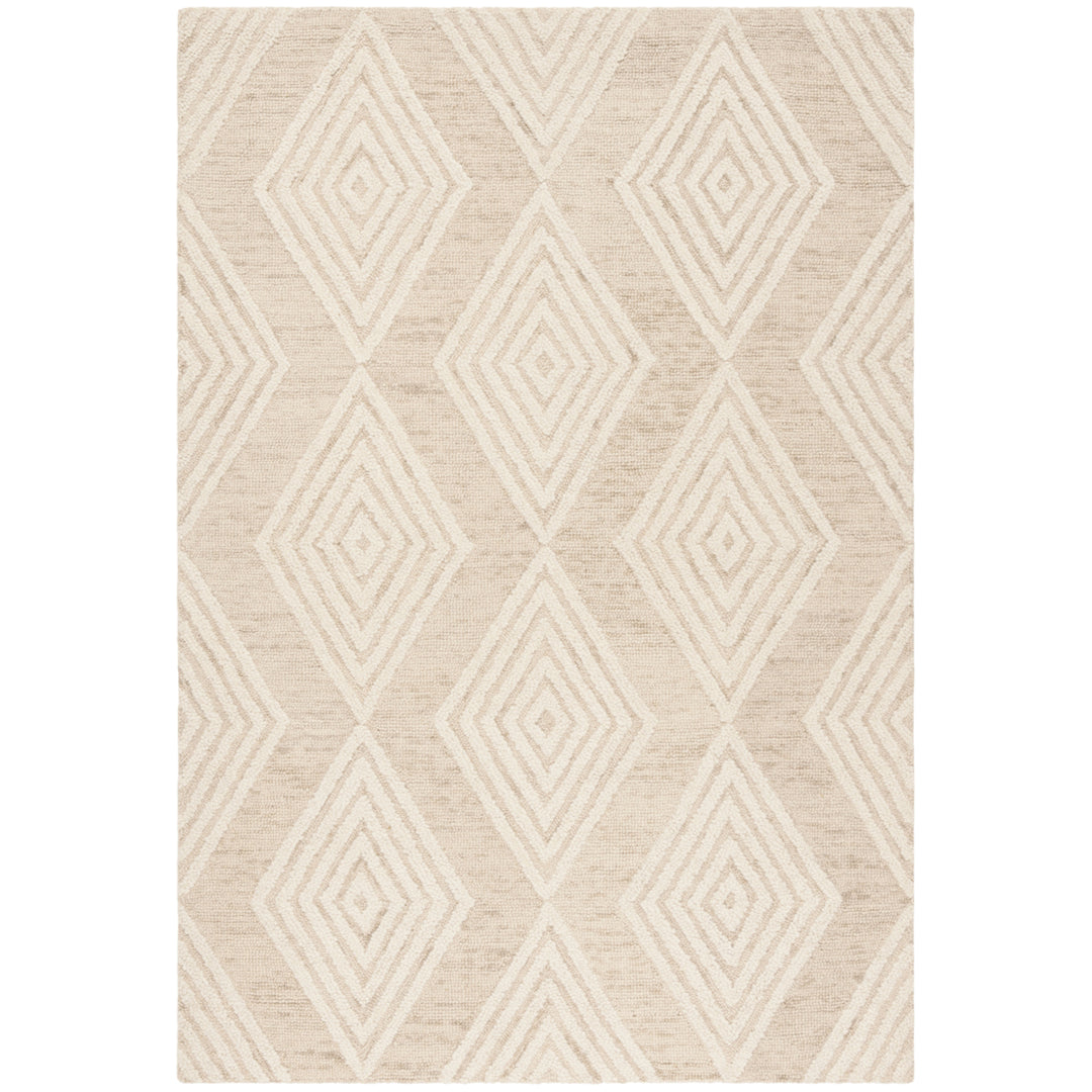 SAFAVIEH Blossom BLM111B Handmade Beige / Ivory Rug Image 8