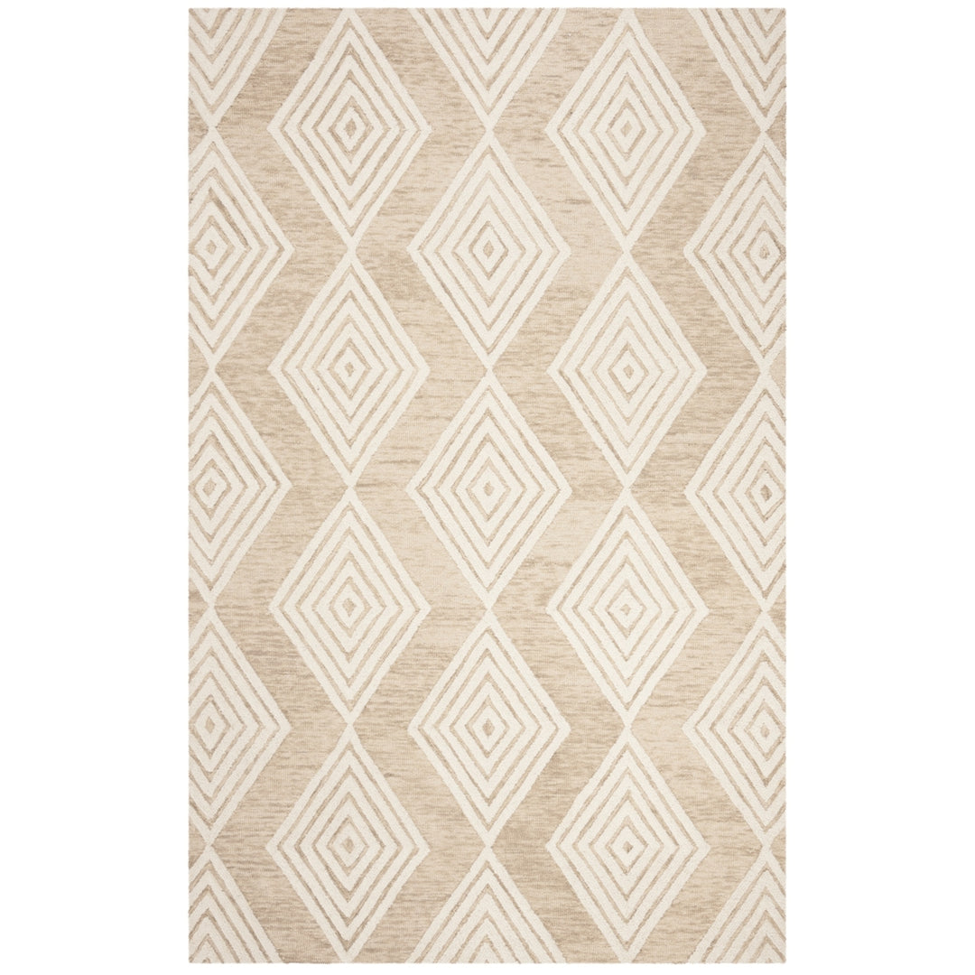 SAFAVIEH Blossom BLM111B Handmade Beige / Ivory Rug Image 9