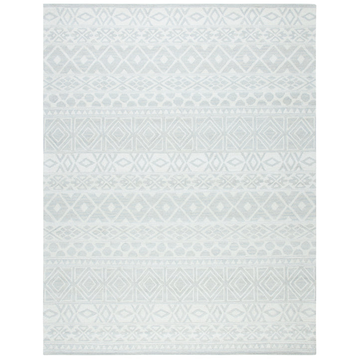 SAFAVIEH Blossom BLM113G Handmade Silver / Ivory Rug Image 1