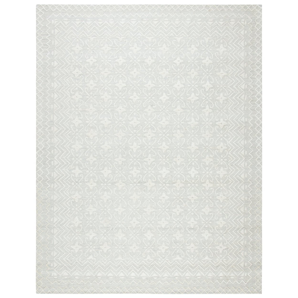 SAFAVIEH Blossom BLM114F Handmade Grey / Ivory Rug Image 2