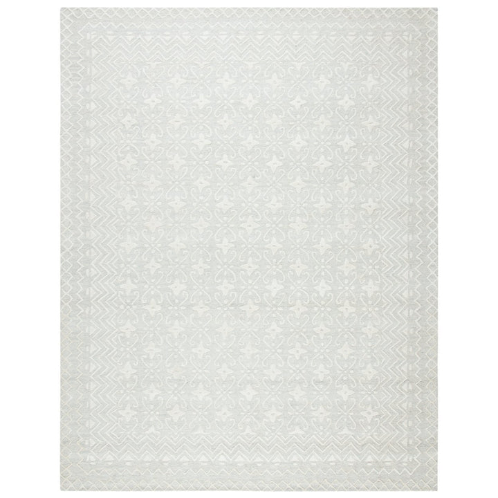 SAFAVIEH Blossom BLM114F Handmade Grey / Ivory Rug Image 1