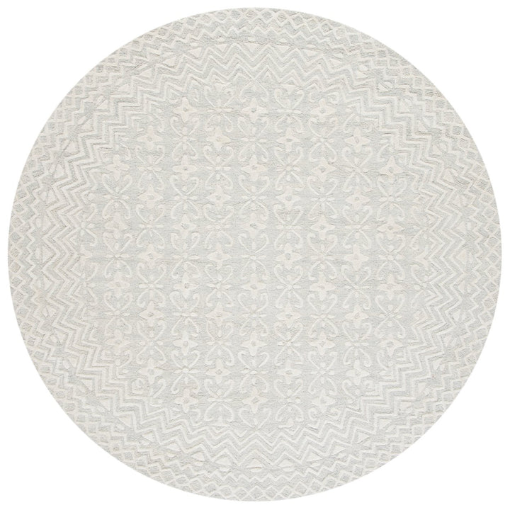 SAFAVIEH Blossom BLM114F Handmade Grey / Ivory Rug Image 5