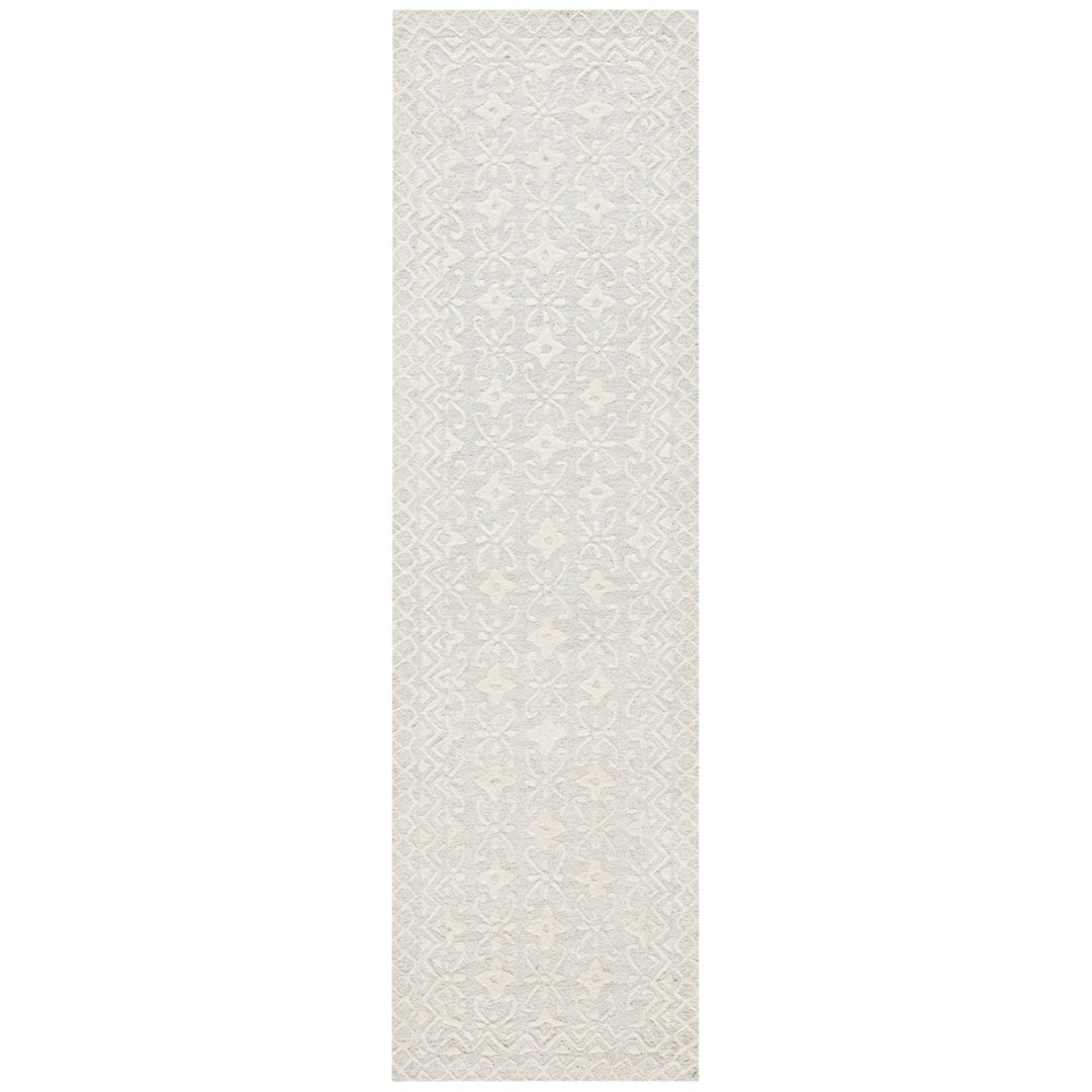 SAFAVIEH Blossom BLM114F Handmade Grey / Ivory Rug Image 4