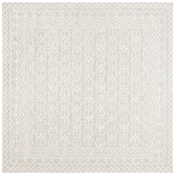 SAFAVIEH Blossom BLM114F Handmade Grey / Ivory Rug Image 6