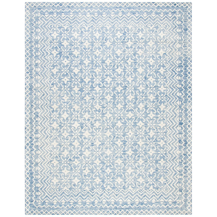 SAFAVIEH BLM114M Blossom Blue / Ivory Image 1