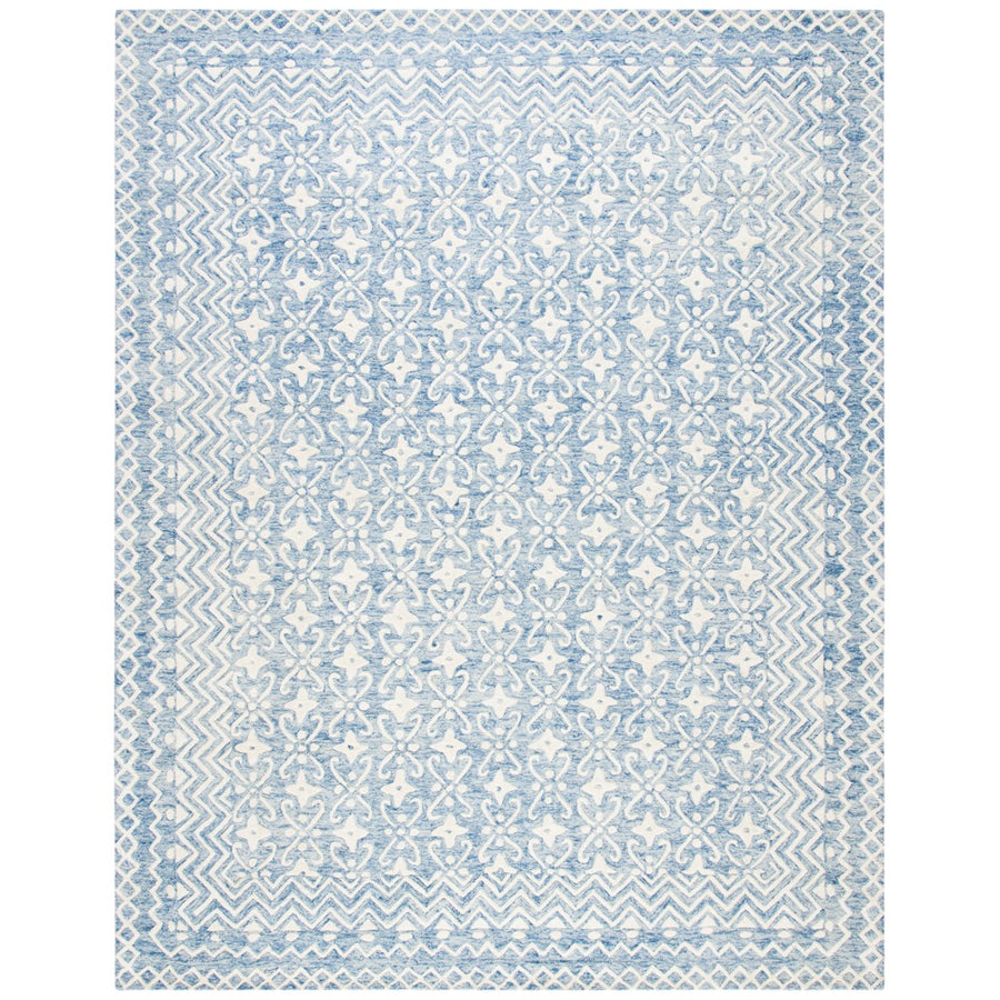 SAFAVIEH BLM114M Blossom Blue / Ivory Image 1