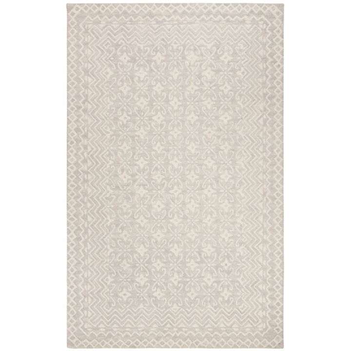 SAFAVIEH Blossom BLM114F Handmade Grey / Ivory Rug Image 3