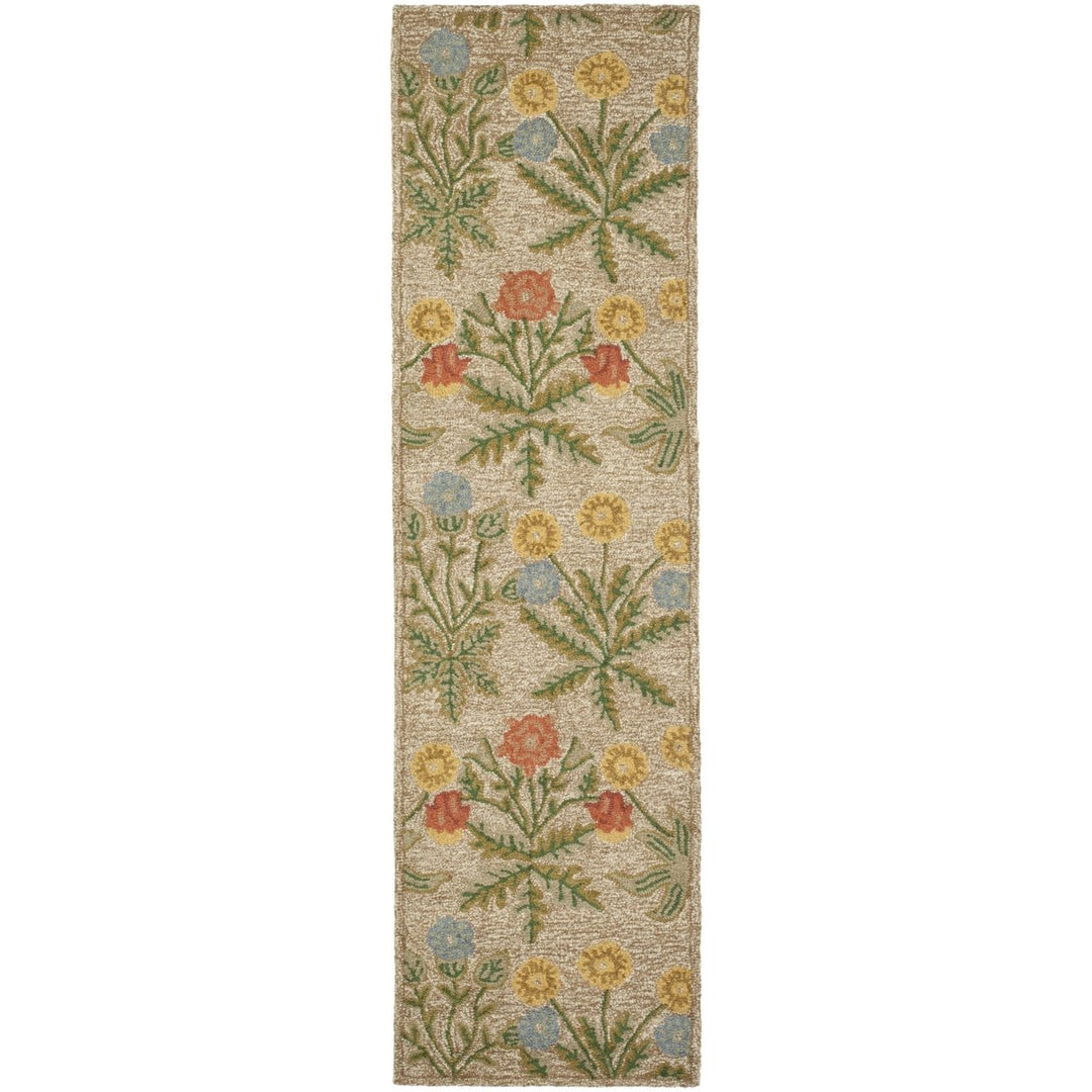 SAFAVIEH Blossom BLM151A Hand-hooked Beige / Multi Rug Image 5