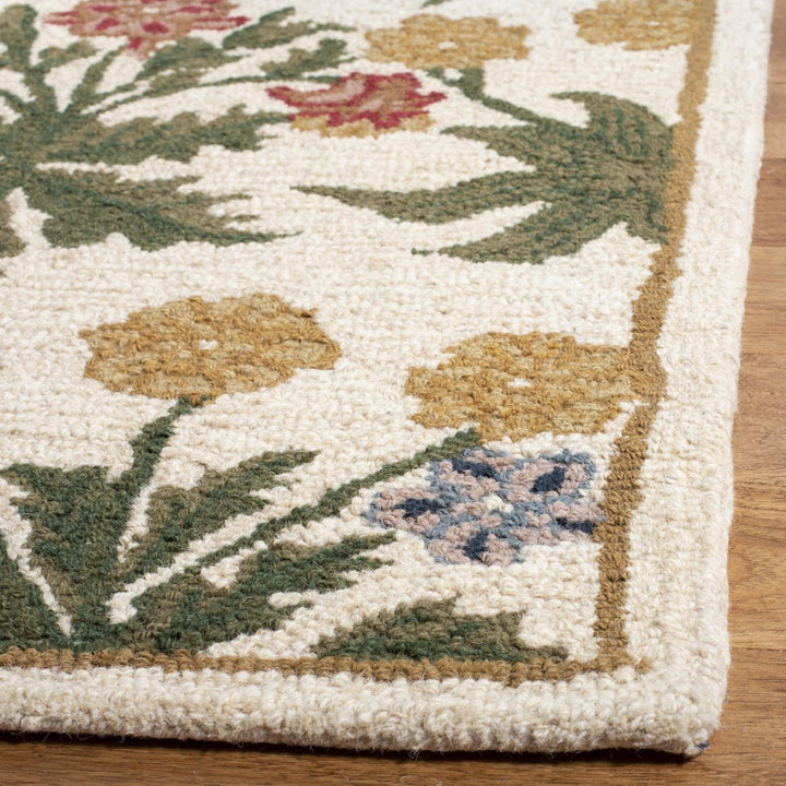 SAFAVIEH Blossom BLM151A Hand-hooked Beige / Multi Rug Image 7