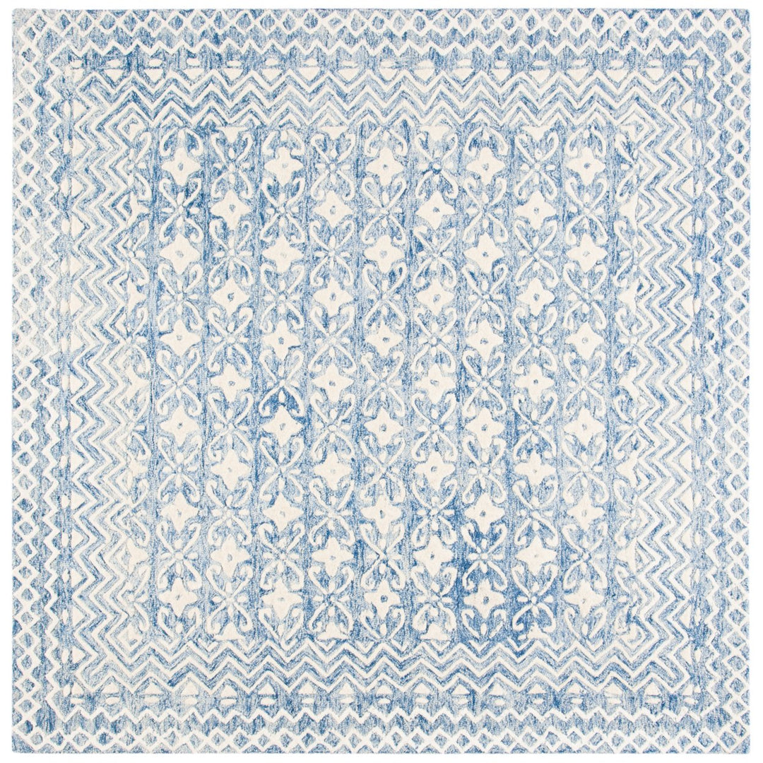 SAFAVIEH BLM114M Blossom Blue / Ivory Image 1