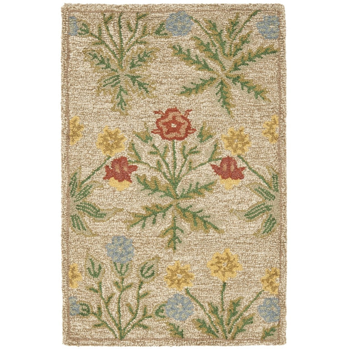 SAFAVIEH Blossom BLM151A Hand-hooked Beige / Multi Rug Image 8