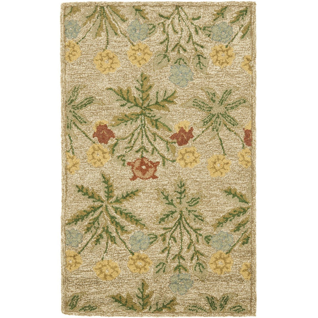 SAFAVIEH Blossom BLM151A Hand-hooked Beige / Multi Rug Image 9