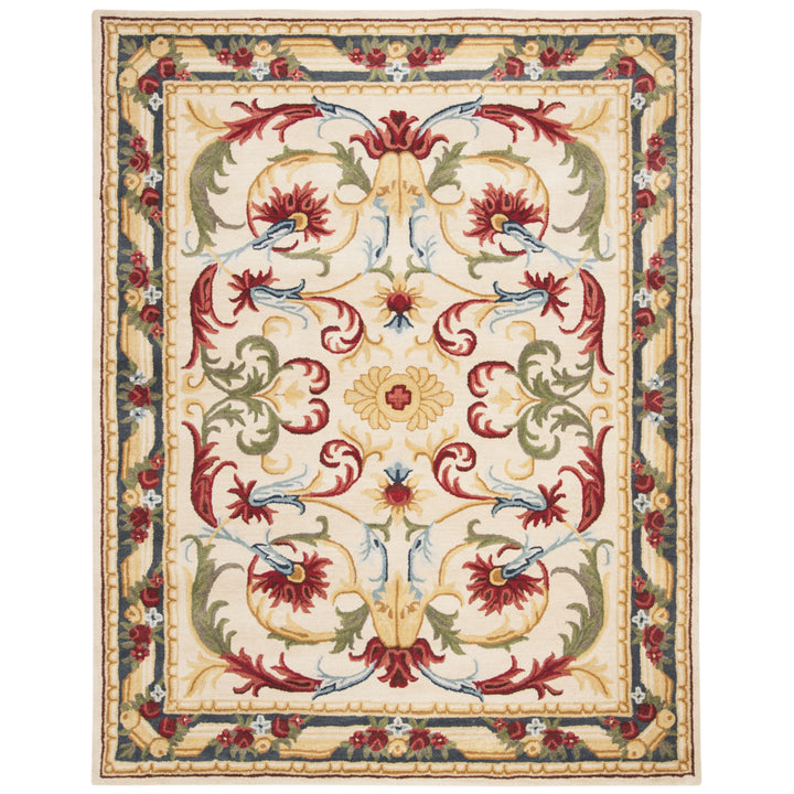 SAFAVIEH Blossom BLM251B Handmade Ivory / Green Rug Image 1