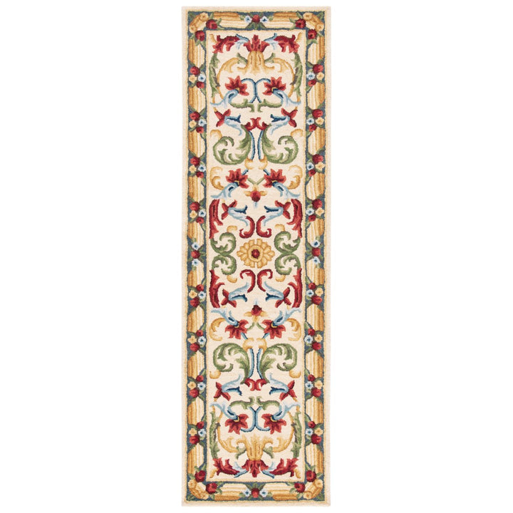 SAFAVIEH Blossom BLM251B Handmade Ivory / Green Rug Image 1