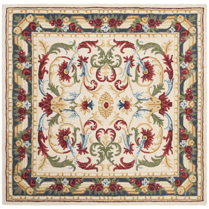 SAFAVIEH Blossom BLM251B Handmade Ivory / Green Rug Image 6