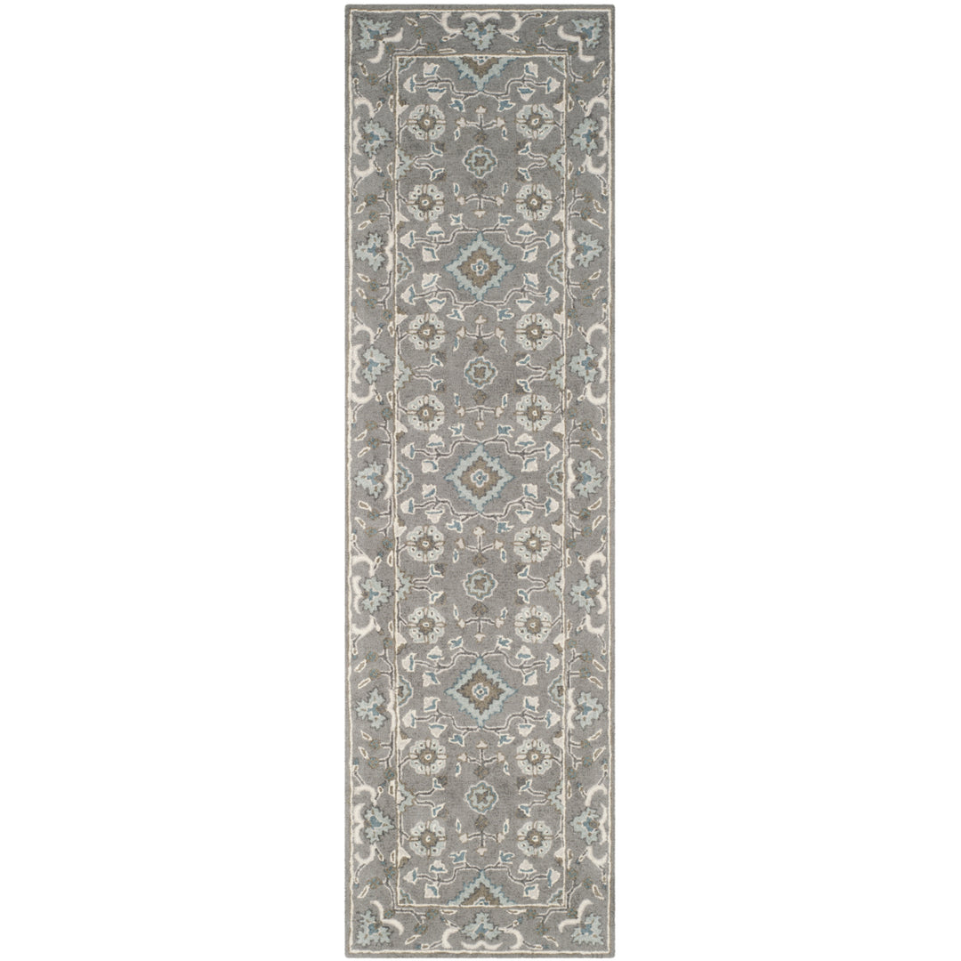 SAFAVIEH Blossom Collection BLM218A Handmade Grey Rug Image 3