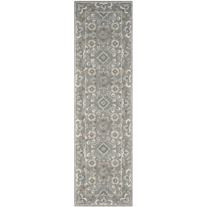 SAFAVIEH Blossom Collection BLM218A Handmade Grey Rug Image 3