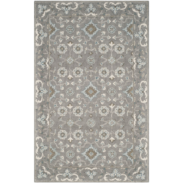 SAFAVIEH Blossom Collection BLM218A Handmade Grey Rug Image 8