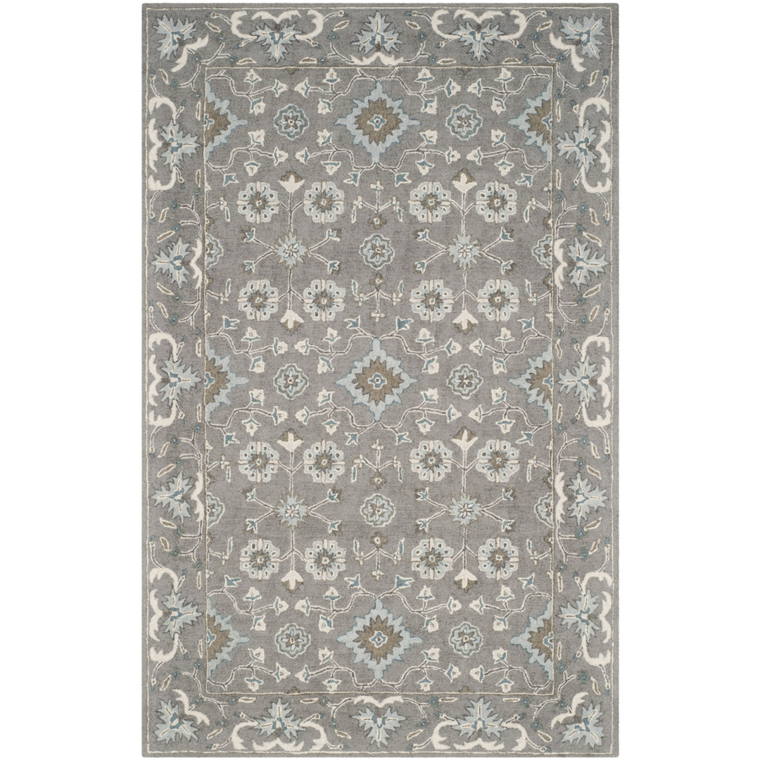 SAFAVIEH Blossom Collection BLM218A Handmade Grey Rug Image 9