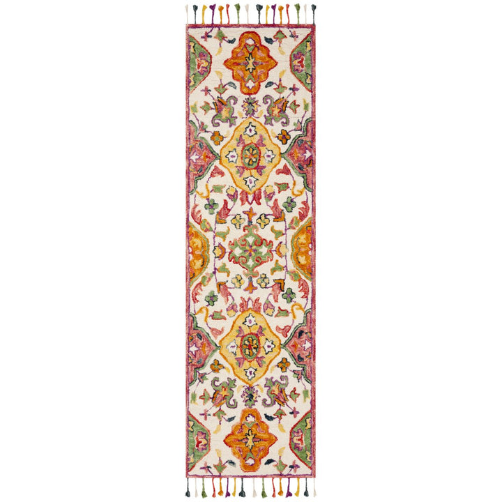 SAFAVIEH Blossom BLM456A Handmade Ivory / Multi Rug Image 4