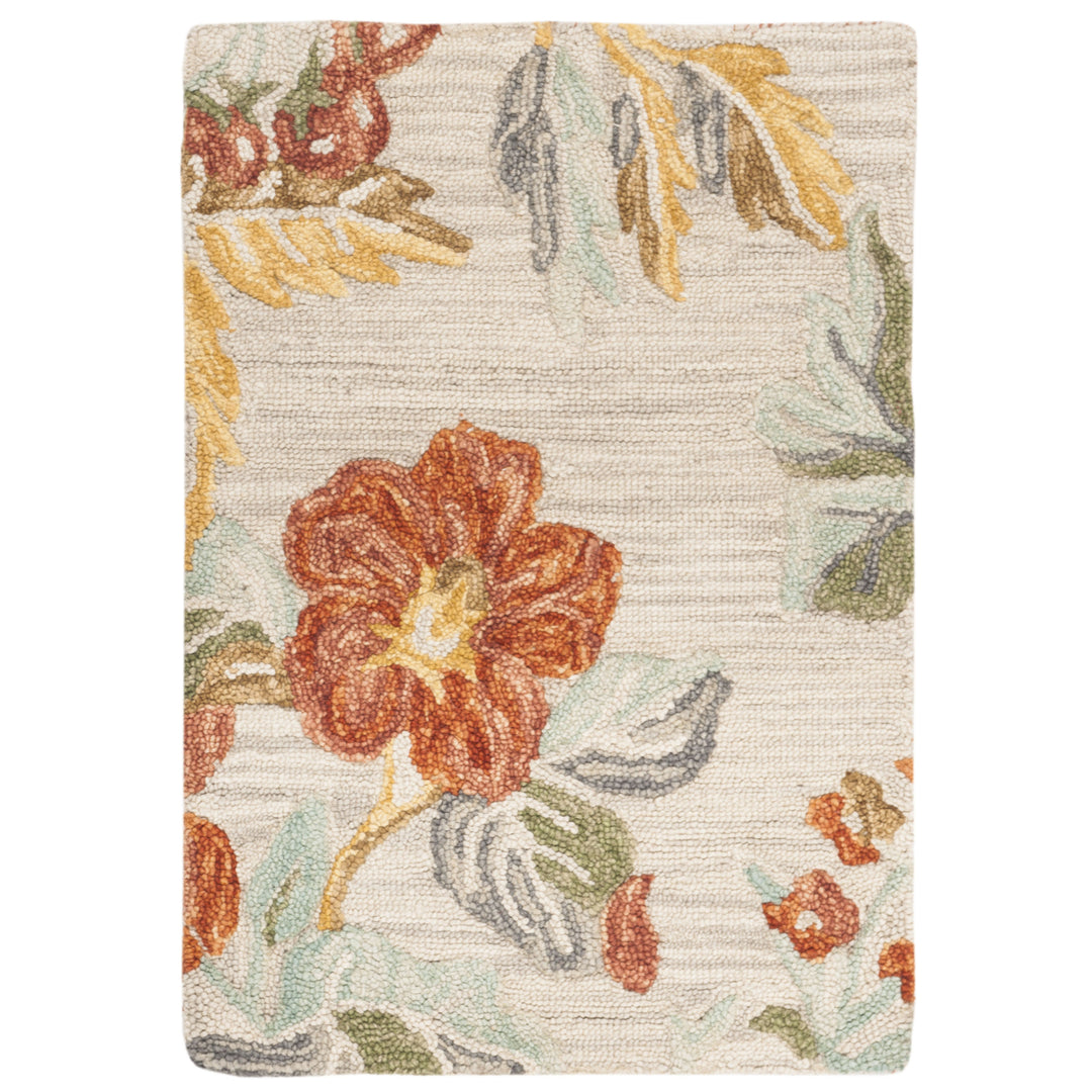 SAFAVIEH Blossom BLM458F Handmade Grey / Red Rug Image 3