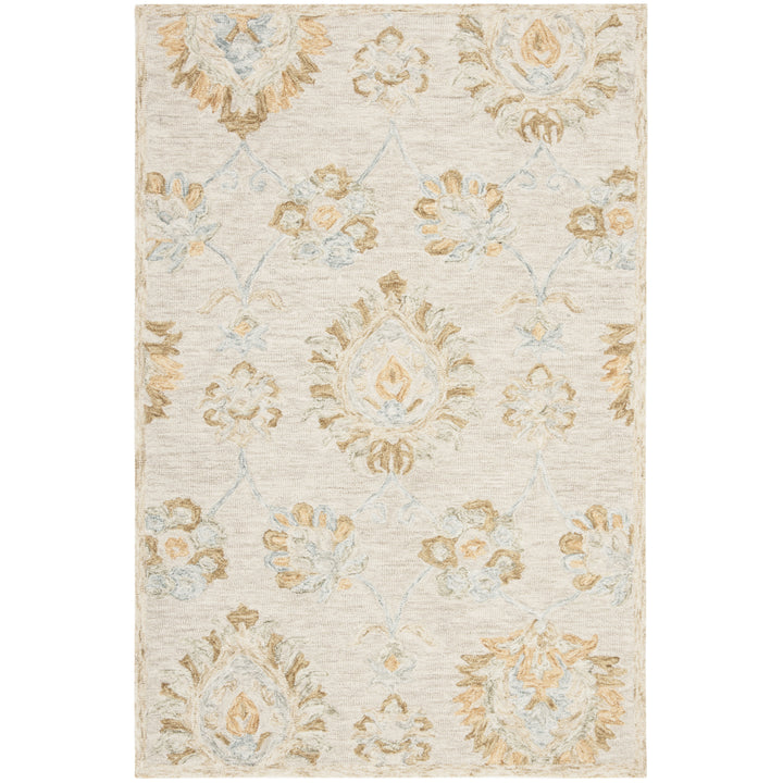 SAFAVIEH Blossom BLM560B Handmade Beige / Sage Rug Image 8