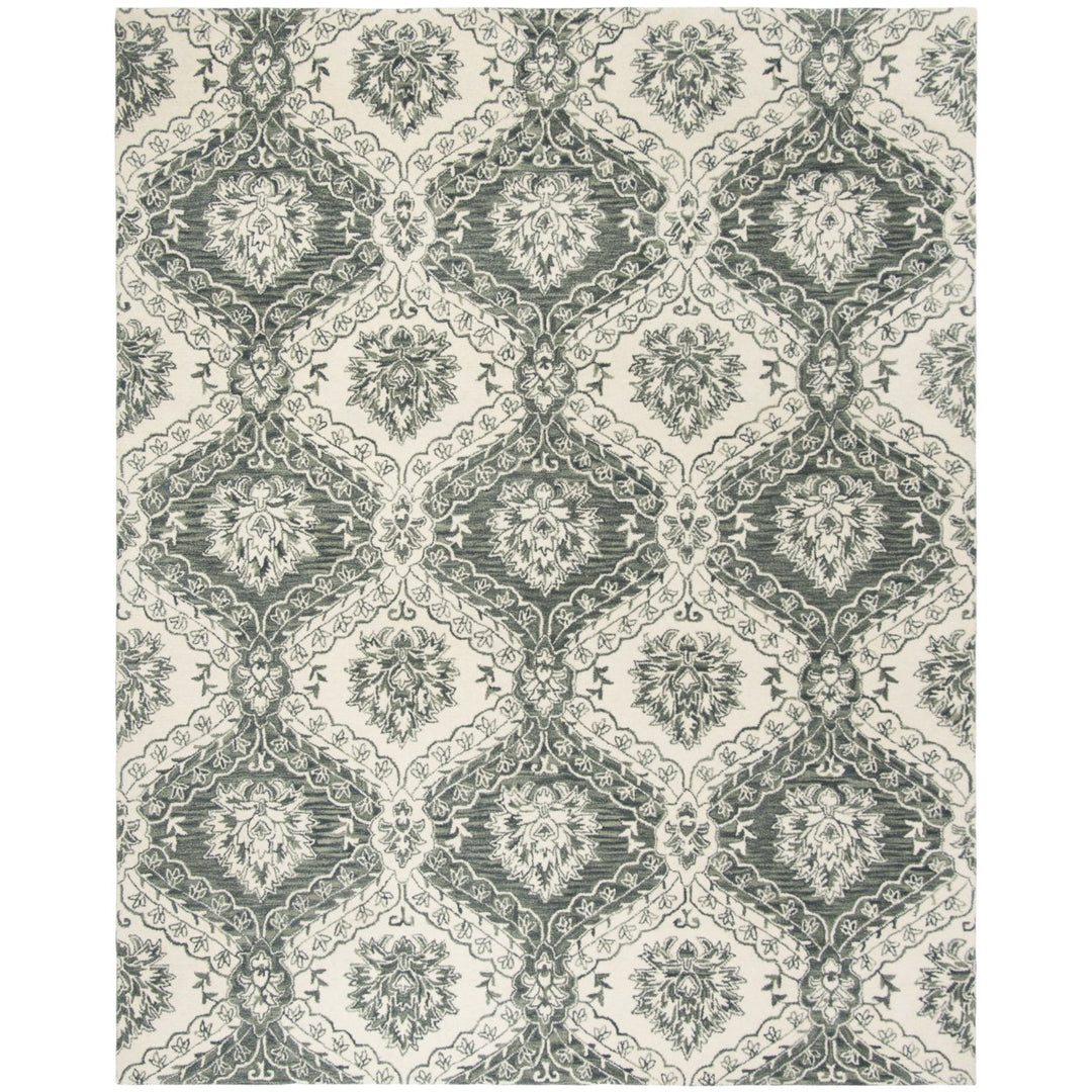 SAFAVIEH Blossom BLM601M Handmade Blue / Ivory Rug Image 1